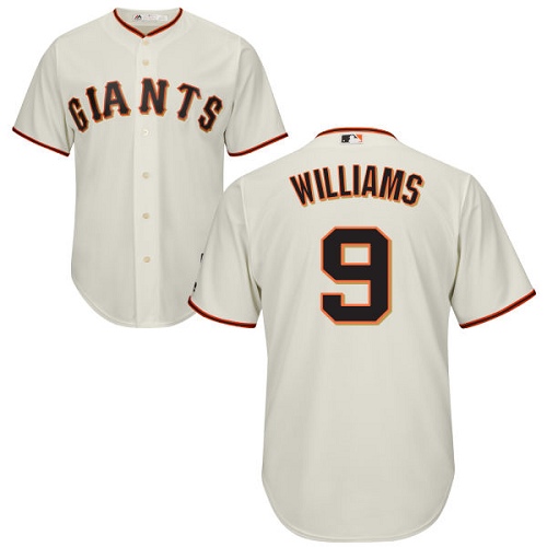 Giants #9 Matt Williams Cream Cool Base Stitched Youth MLB Jersey - Click Image to Close